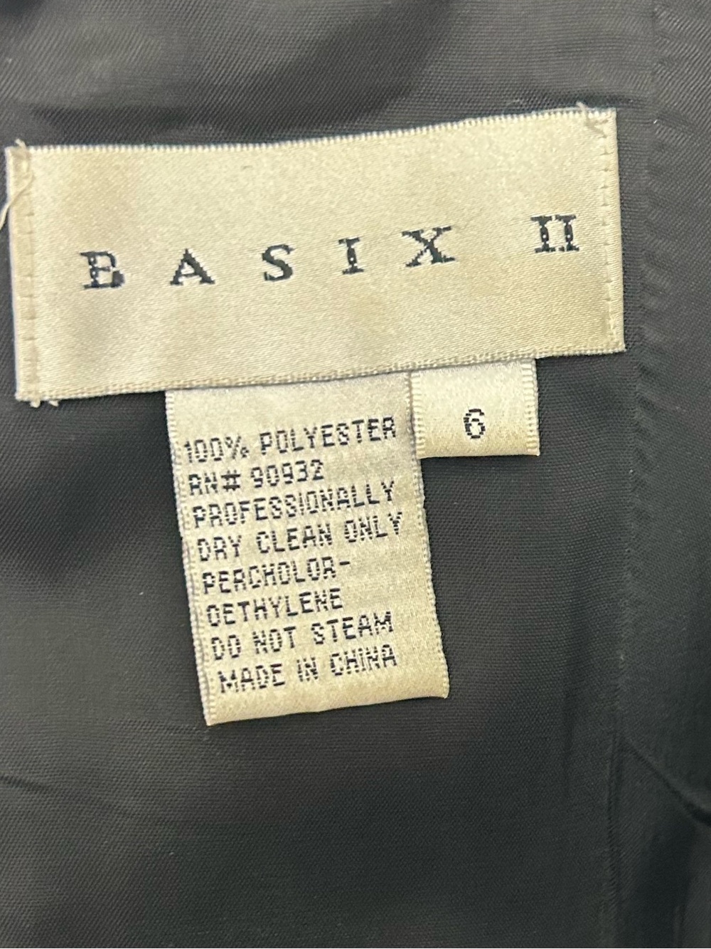 Basix II Strapless Pleated Rosette Cocktail Dress Black Size 6 - Picture 9 of 13